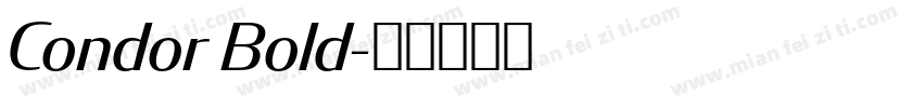 Condor Bold字体转换
